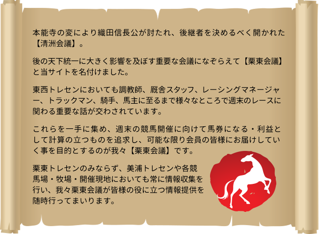 本能寺の変により織田信長公が討たれ、後継者を決めるべく開かれた【清洲会議】。